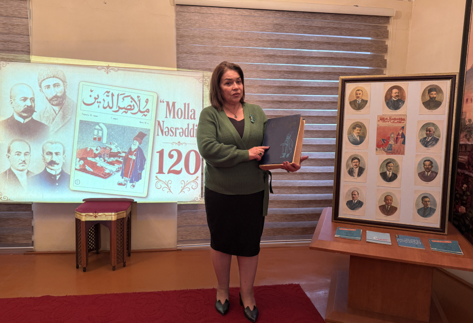Ədəbiyyat Muzeyinin Aran filialında “Molla Nəsrəddin” jurnalının 120 illiyi qeyd olunub