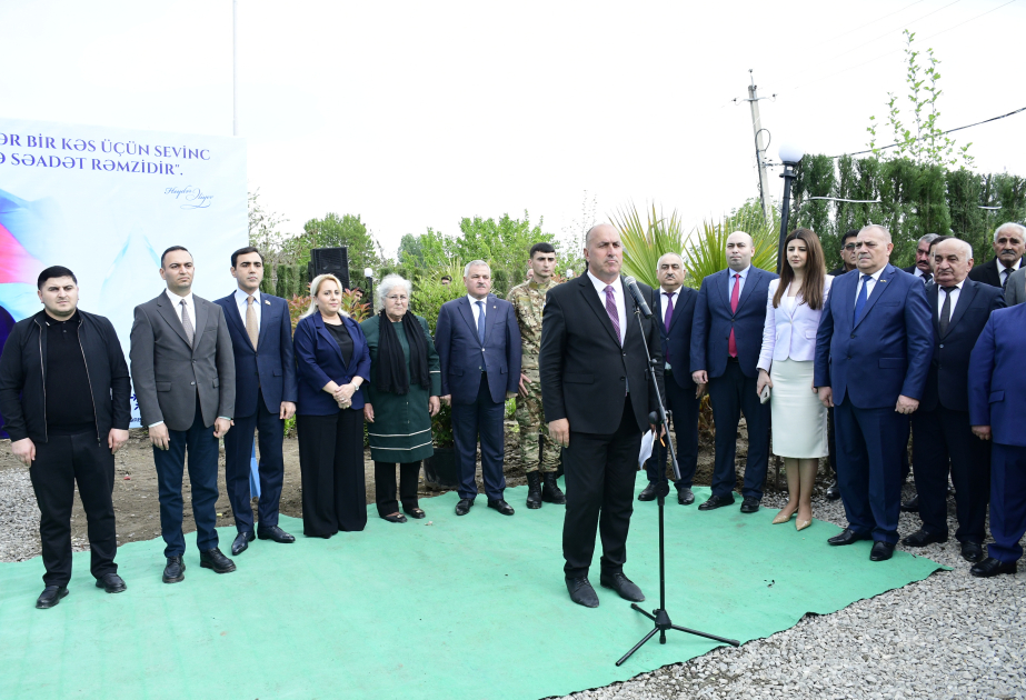 Tərtərin Ələsgərli kəndində yeni texniki su xətti və park istifadəyə verilib