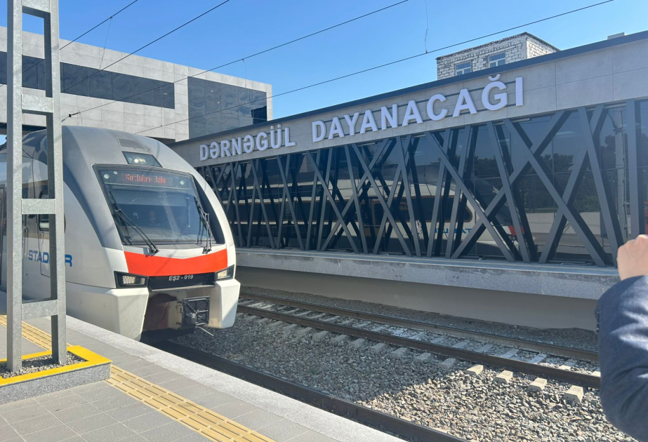 “Dərnəgül” dəmiryol dayanacağı istifadəyə verilib