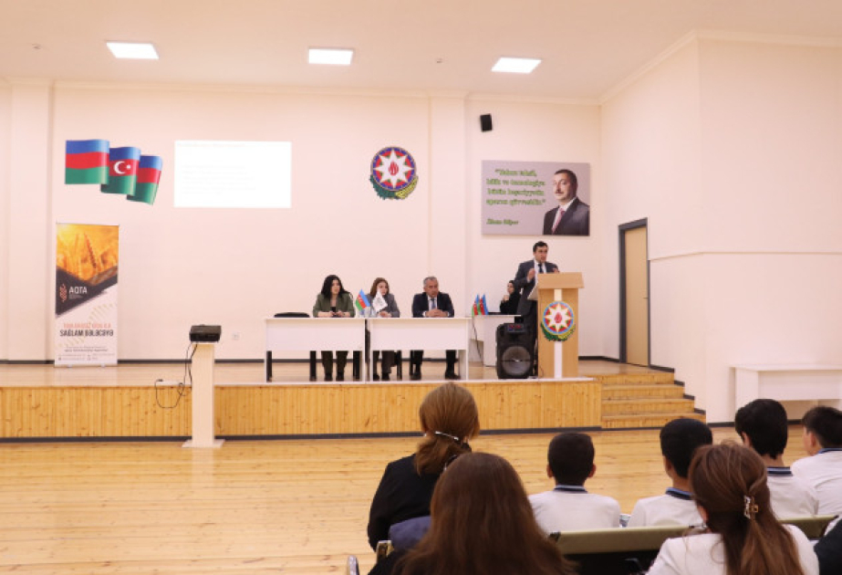 Gəncə, Daşkəsən və Samux məktəbliləri qida təhlükəsizliyi ilə bağlı maarifləndiriliblər