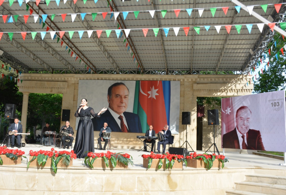 Tərtərdə Ulu Öndər Heydər Əliyevin anadan olmasının 103-cü ildönümü münasibətilə konsert