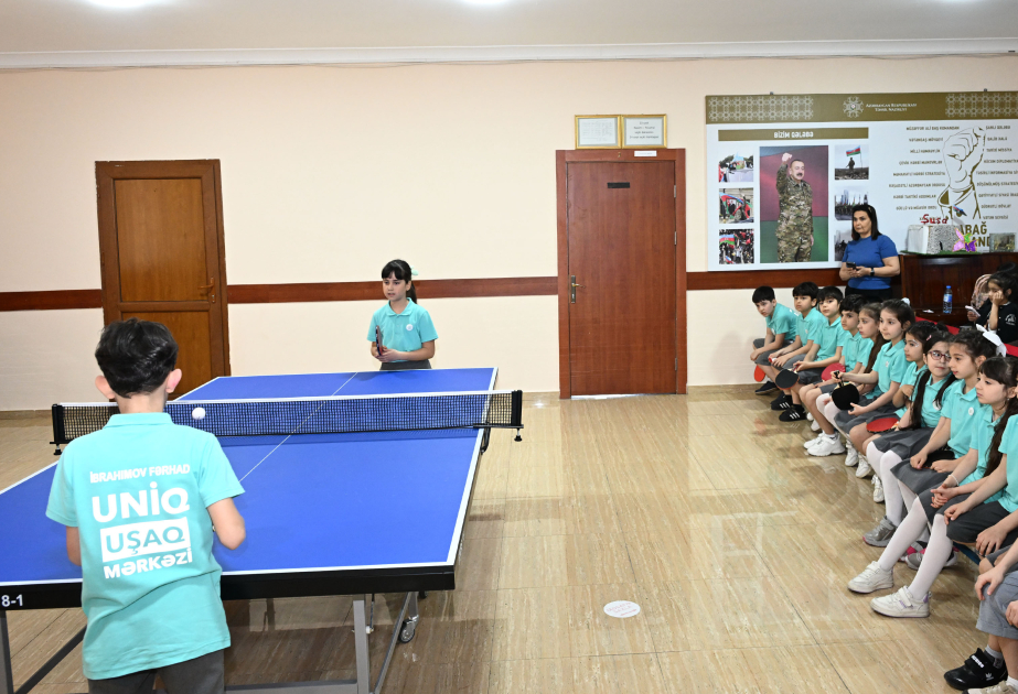 Ulu Öndərin xatirəsinə həsr olunan stolüstü tennis turnirində 17 məktəbli mübarizə aparıb