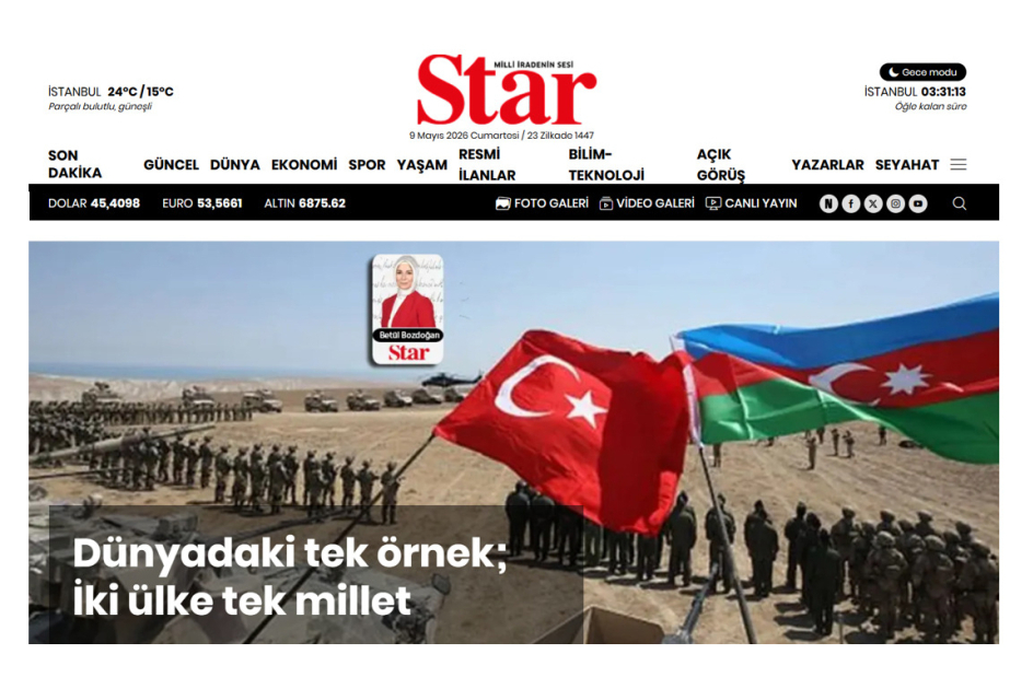 “Azərbaycan özümü turist kimi hiss etmədiyim ölkədir” - “Star” qəzeti