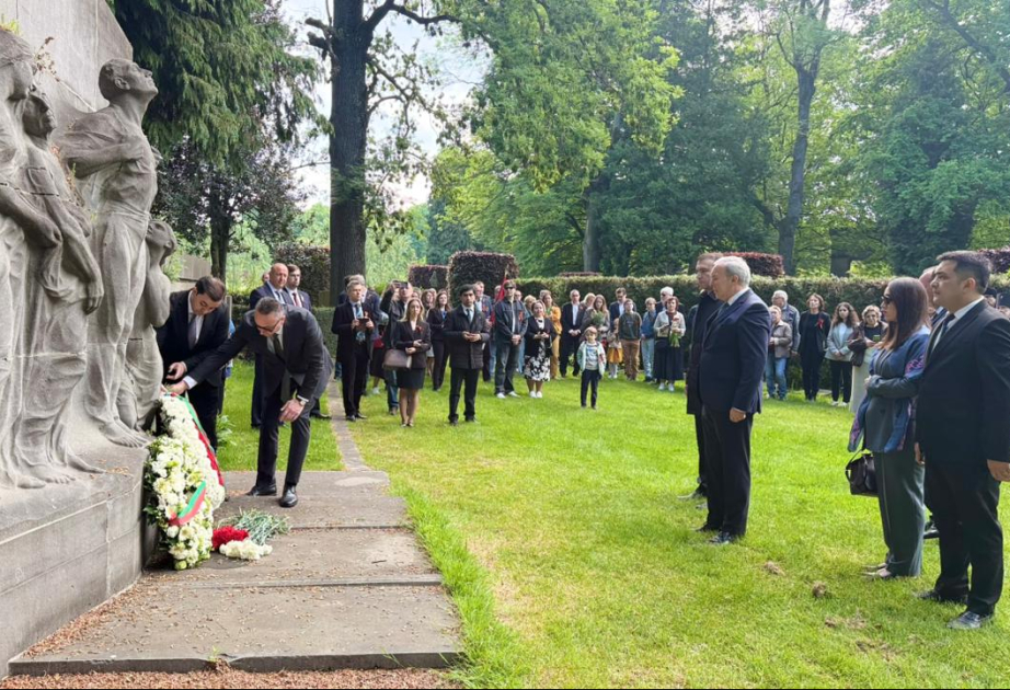 Belçikada İkinci Dünya müharibəsi zamanı həlak olmuş həmvətənlərimizin xatirəsi anılıb