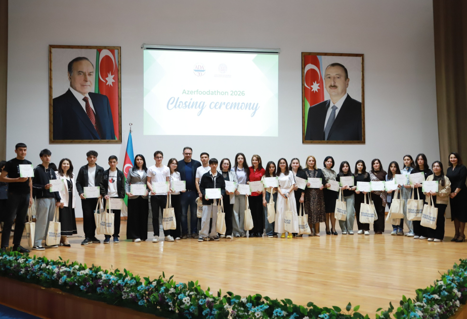 Oğuzda ADA Universitetinin layihə qalibləri mükafatlandırılıb