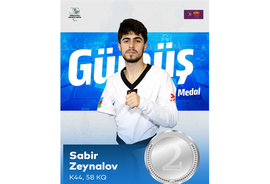 Azerbaijani Para-taekwondo fighter claims silver medal at European Championship