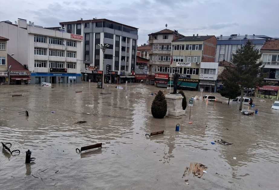Türkiyənin Samsun vilayətində daşqınların nəticələri aradan qaldırılır