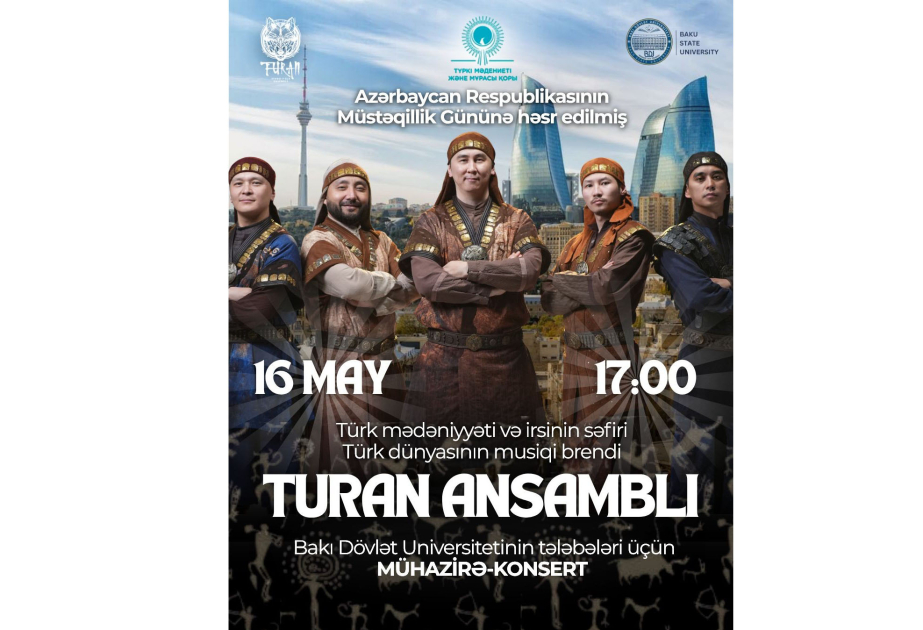 BDU-da Qazaxıstanın “Turan” ansamblının mühazirə-konserti təşkil olunacaq