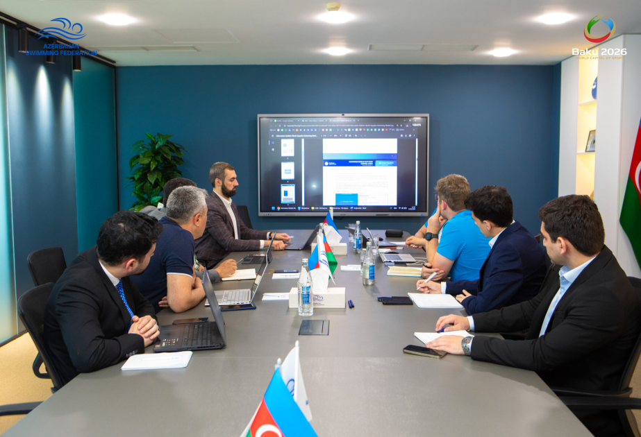 Dünya Su İdmanı Federasiyasının nümayəndələri Bakıda keçiriləcək beynəlxalq turnirə hazırlıq işləri ilə tanış olublar