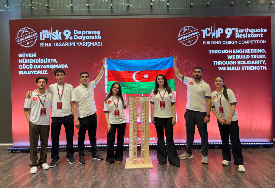 AzMİU tələbələri beynəlxalq zəlzələ mühəndisliyi yarışmasında xüsusi mükafata layiq görülüblər