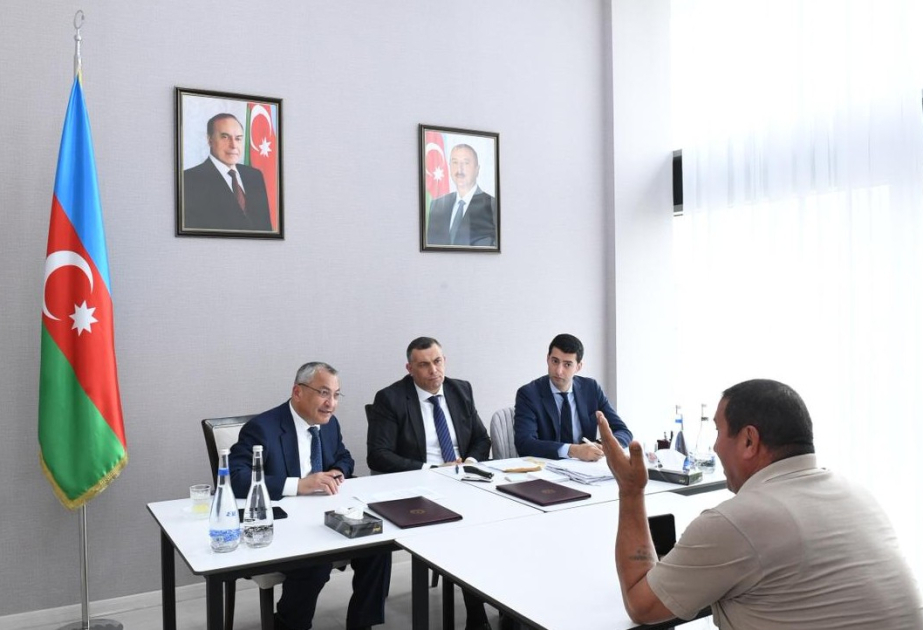 Ağdam şəhərində keçmiş məcburi köçkünlərin müraciətləri dinlənilib