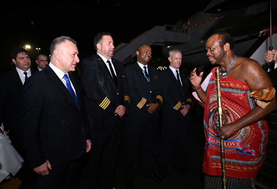 King of Eswatini arrives in Azerbaijan