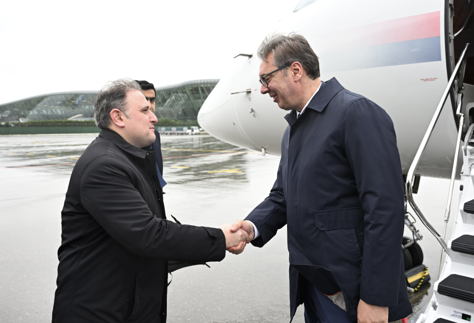 President of Serbia arrives in Azerbaijan