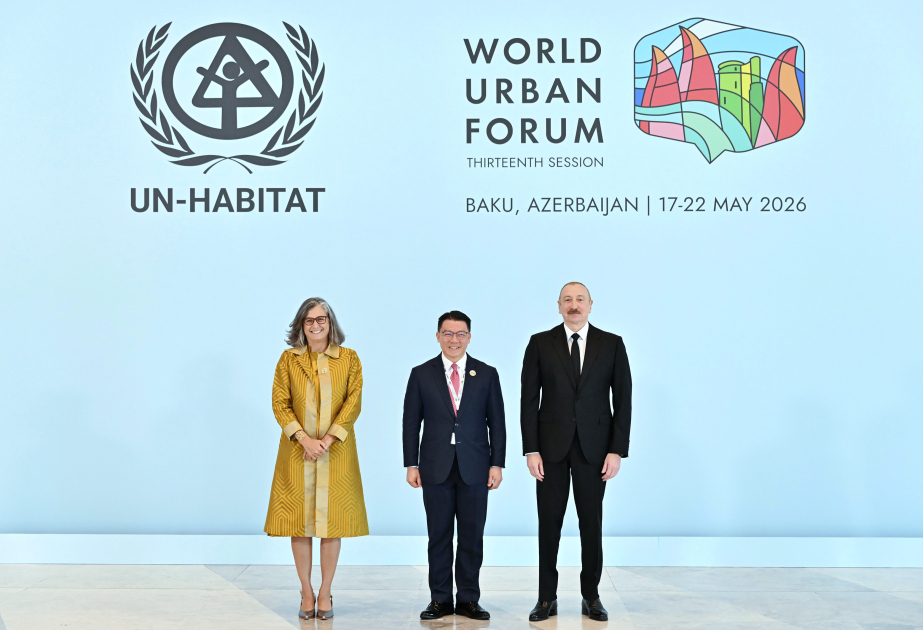 En Bakú se celebró la ceremonia de apertura de la 13.ª sesión del Foro Urbano Mundial  El presidente Ilham Aliyev intervino en el evento ACTUALIZADO