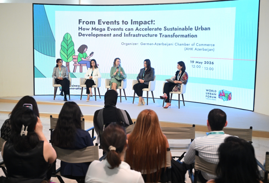 WUF13 çərçivəsində meqa tədbirlərin davamlı şəhər inkişafına təsiri müzakirə olunub