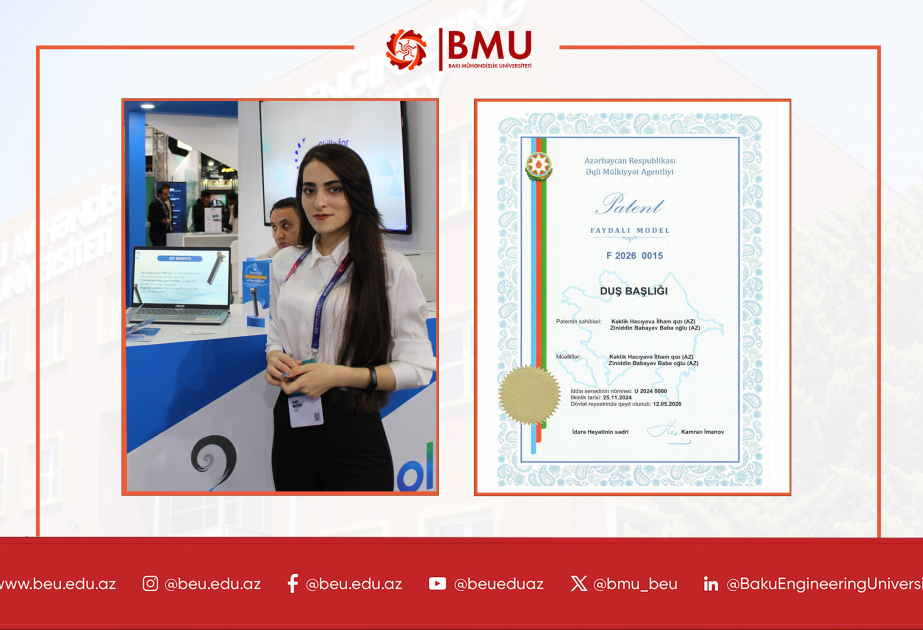 BMU məzununun “VooShii” startap layihəsi rəsmi patent alıb