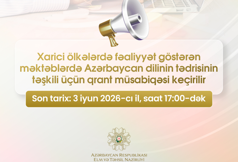 Müəllimlərin nəzərinə: xarici ölkələrdə Azərbaycan dilinin tədrisi üçün qrant müsabiqəsi elan edildi