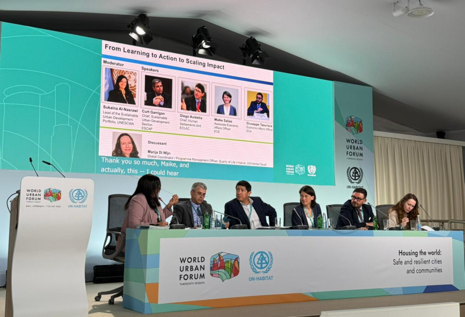 WUF13-də şəhərlərdə həyat keyfiyyətinin artırılması yollarından bəhs olunub