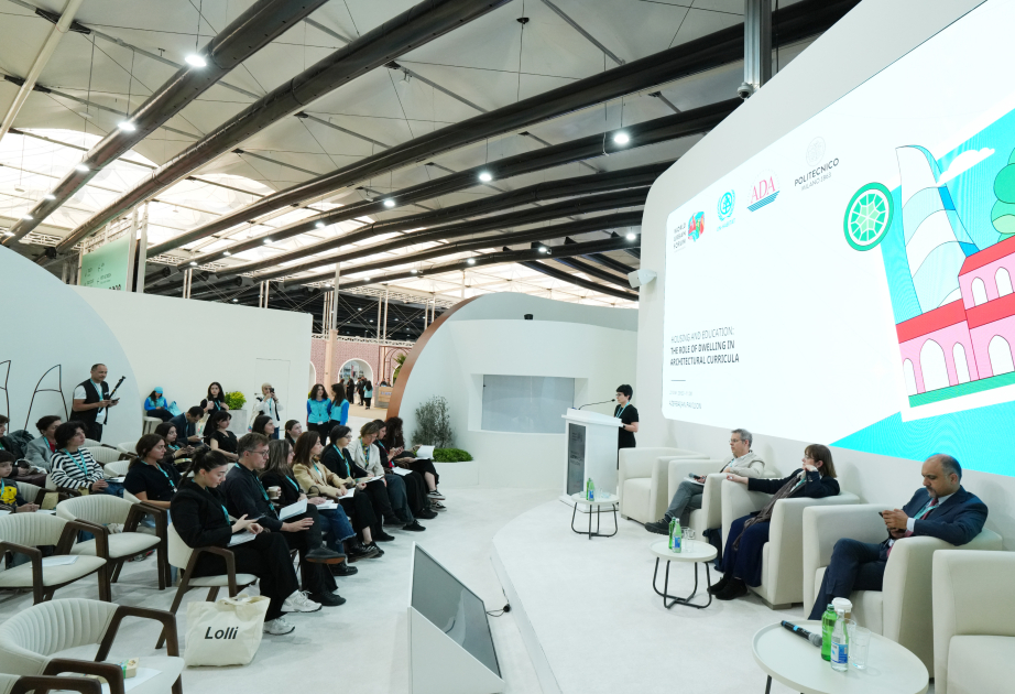 WUF13 session on " Housing and Education: The Role of Dwelling in Architectural Curricul" concludes at the Azerbaijan pavilion