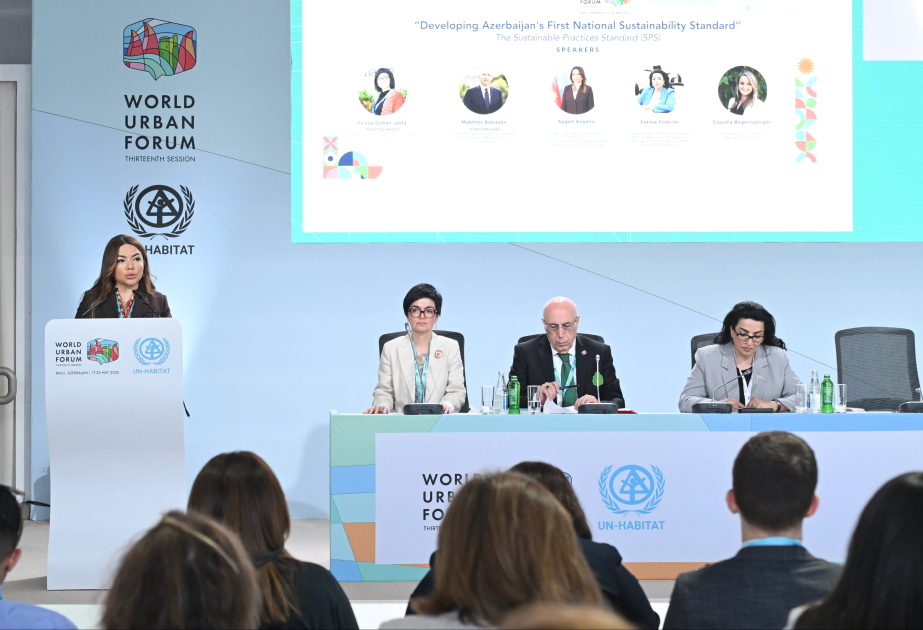WUF13: “Azerbaiyán presenta su primer estándar nacional de sostenibilidad”