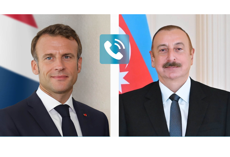 Prezident İlham Əliyevlə Fransa Prezidenti arasında telefon danışığı olub