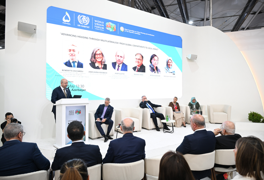 WUF13: “Multitərəfli əməkdaşlıq vasitəsilə mənzil siyasətinin inkişafı: qlobal öhdəliklərdən yerli təsirə” mövzusunda sessiya yekunlaşıb