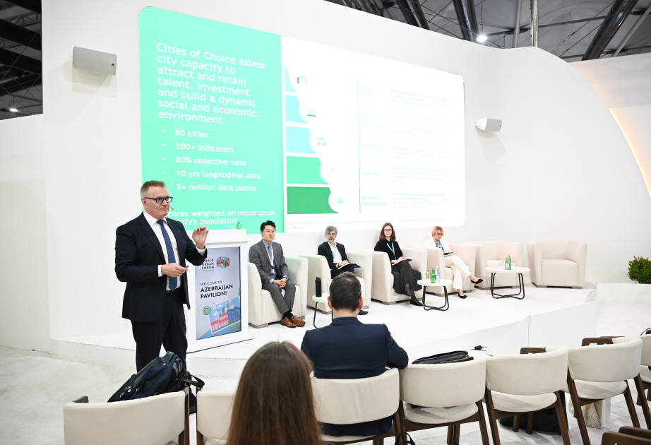 WUF13 çərçivəsində “Boston Consulting Group”un qlobal şəhərlər reytinqinin yeni nəşrinin təqdimatı olub