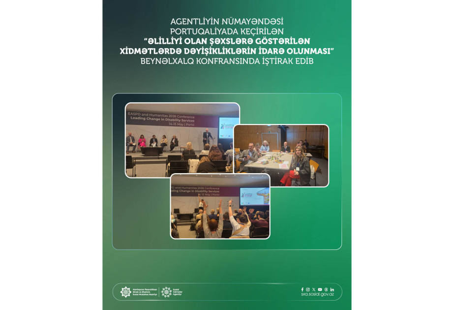 Sosial Xidmətlər Agentliyinin nümayəndəsi beynəlxalq konfransda ştirak edib