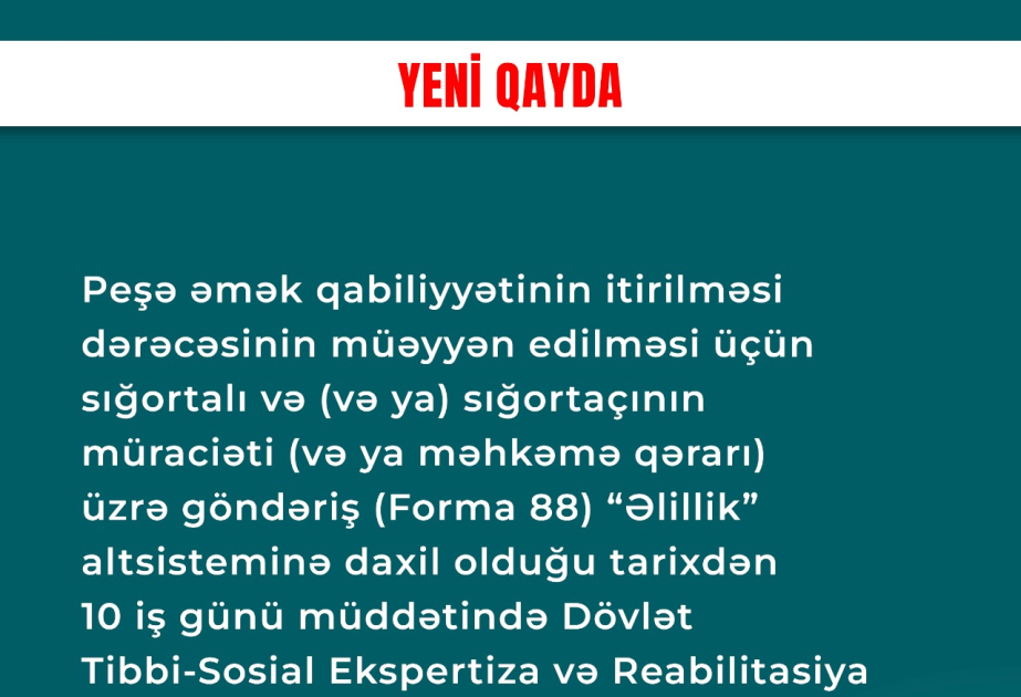 Peşə əmək qabiliyyətinin itirilməsi dərəcəsi necə müəyyən olunacaq?