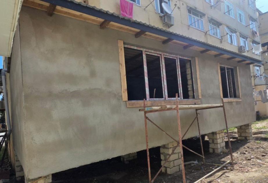 FHN Sumqayıtda qanunsuz tikilini söküb