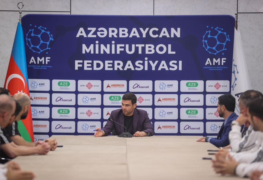 Azərbaycan Minifutbol Federasiyasının prezidentinin millinin üzvləri ilə görüşü olub