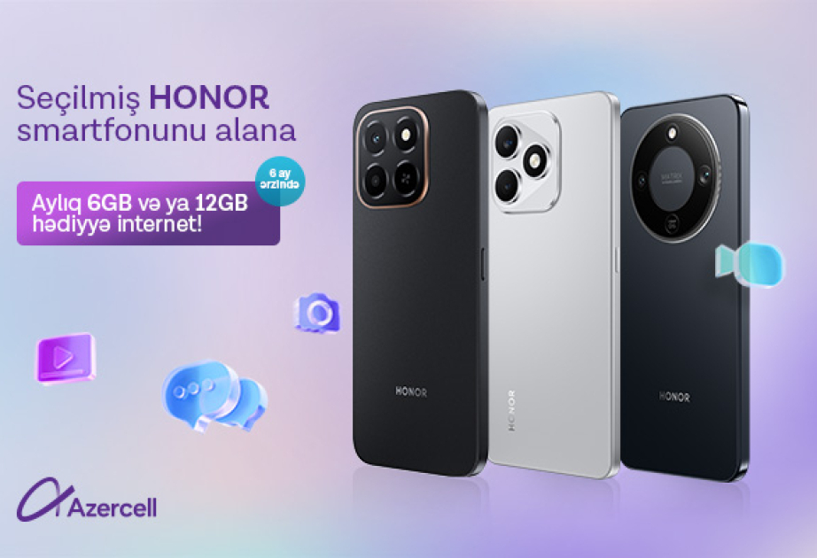 ® “Azercell”dən “Honor” smartfonlarına xüsusi kampaniya