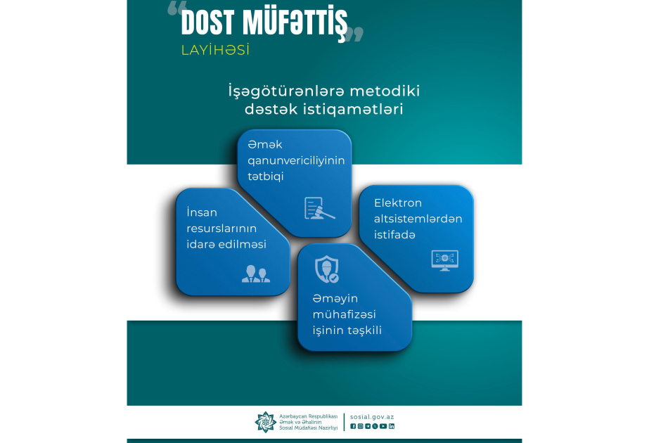“DOST Müfəttiş” layihəsi üzrə 28 müəssisədə diaqnostik qiymətləndirmə aparılaraq dəstək göstərilib