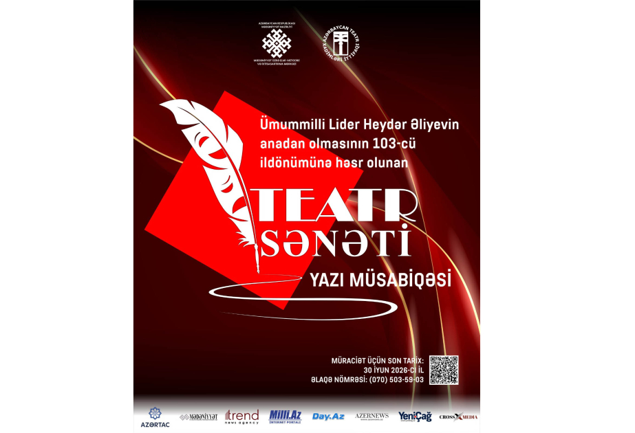 Teatr sənəti üzrə yazı müsabiqəsi elan edilir