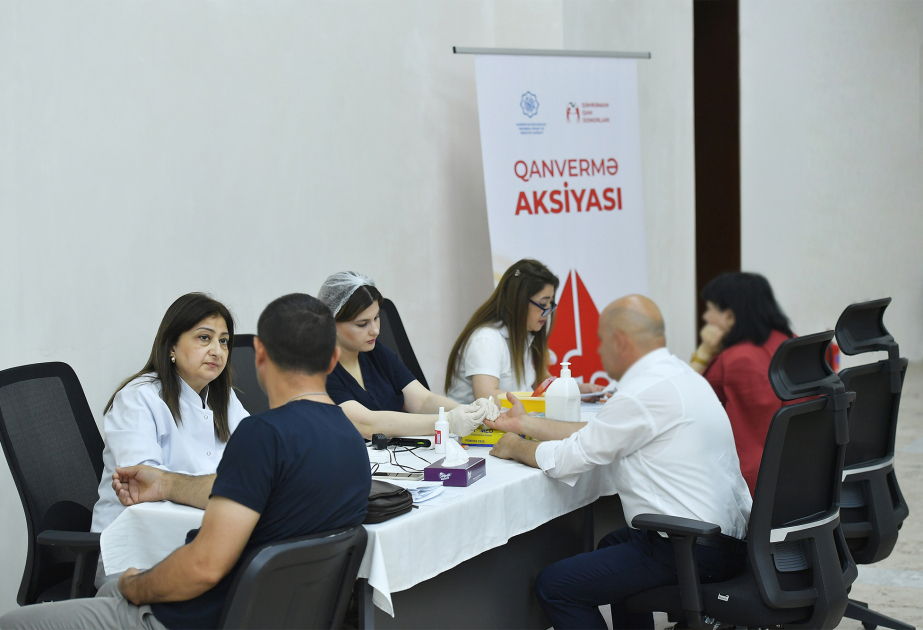 Rəqəmsal İnkişaf və Nəqliyyat Nazirliyində könüllü qanvermə aksiyası