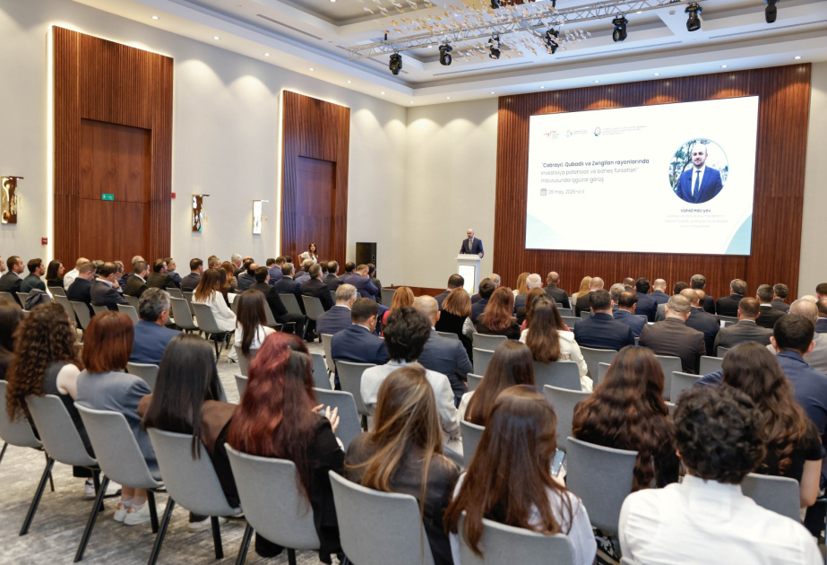 “QDF-in dostları” platforması çərçivəsində Cəbrayıl, Qubadlı və Zəngilan rayonlarının investisiya potensialı təqdim edilib