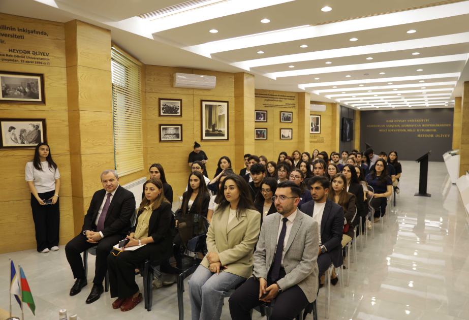 BDU-da “Diplomatiya saatı” layihəsinin ilk qonağı Azərbaycanın Keniyakı səfiri olub