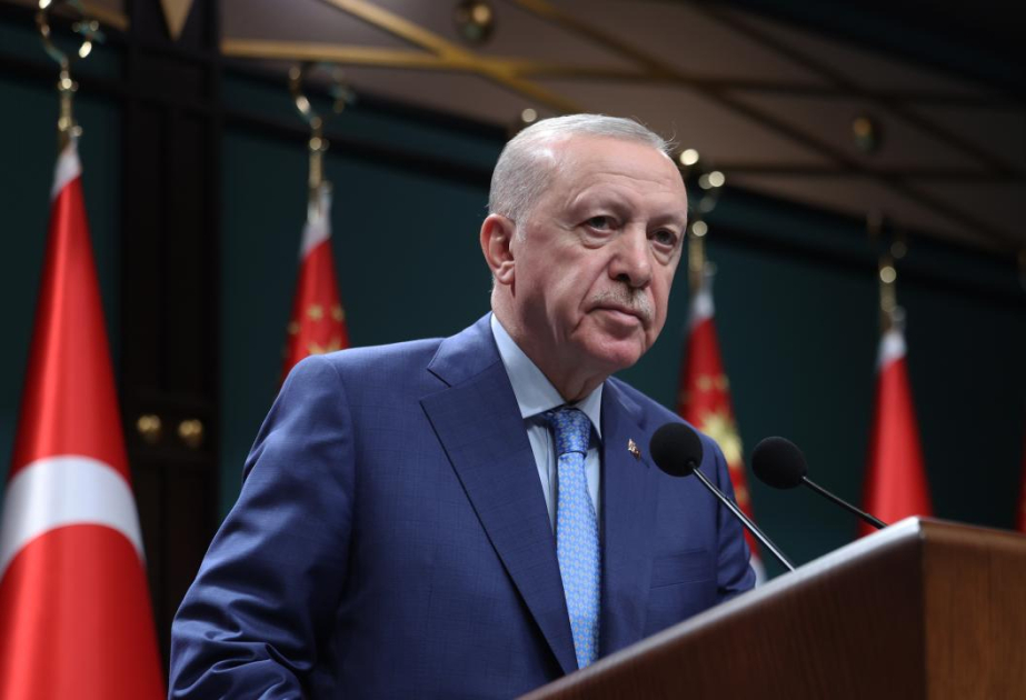 Ərdoğan: Türkiyə qarşıya qoyulan hədəflərə doğru qətiyyətli addımlarını davam etdirir