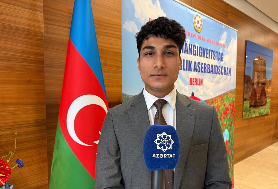 Almaniyada təhsil alan həmyerlimiz: Müstəqillik Gününü ilk dəfə Vətənimizdən kənarda qeyd etmək mənə unudulmaz hisslər yaşatdı