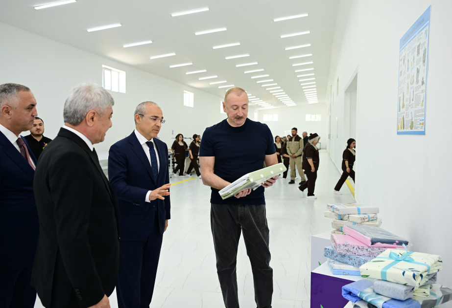 Xocalı şəhərində “Qarabağ Tekstil Evi” MMC istifadəyə verilib