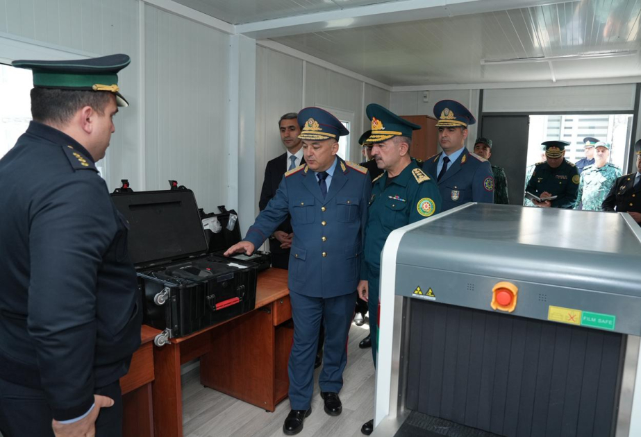 Dəmiryol stansiyalarında sərhəd və gömrük nəzarətinin təşkili yoxlanılıb