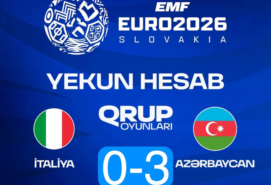 Avropa çempionatı: Minifutbol üzrə Azərbaycan millisi pley-offa yüksəlib