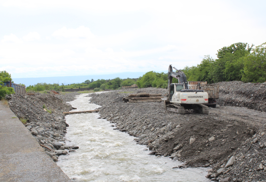 Sel təhlükəsinə qarşı Talaçay və Zilbançayda beton bəndlər tikilir