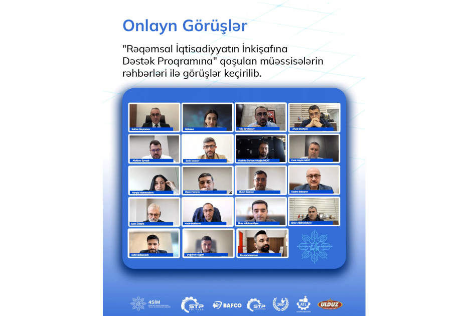 “Rəqəmsal İqtisadiyyatın İnkişafına Dəstək Proqramı”: yol xəritələrinin icrası üzrə görüşlər yekunlaşıb