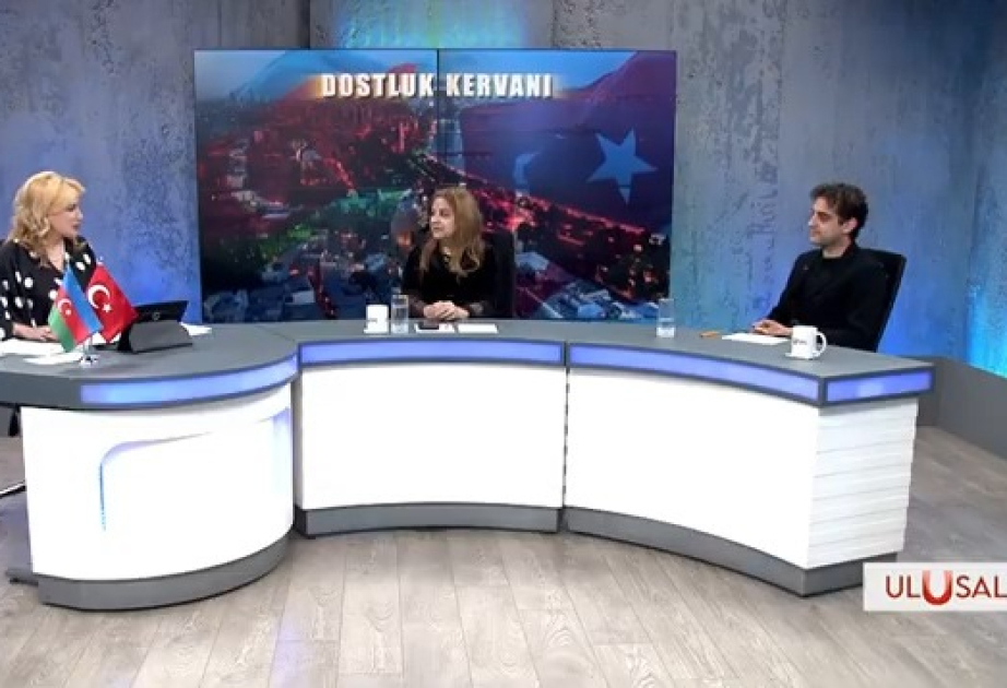 “Dostluq karvanı”: Azərbaycanlı sənətçilər Türkiyənin “Ulusal TV” kanalının qonağı olublar