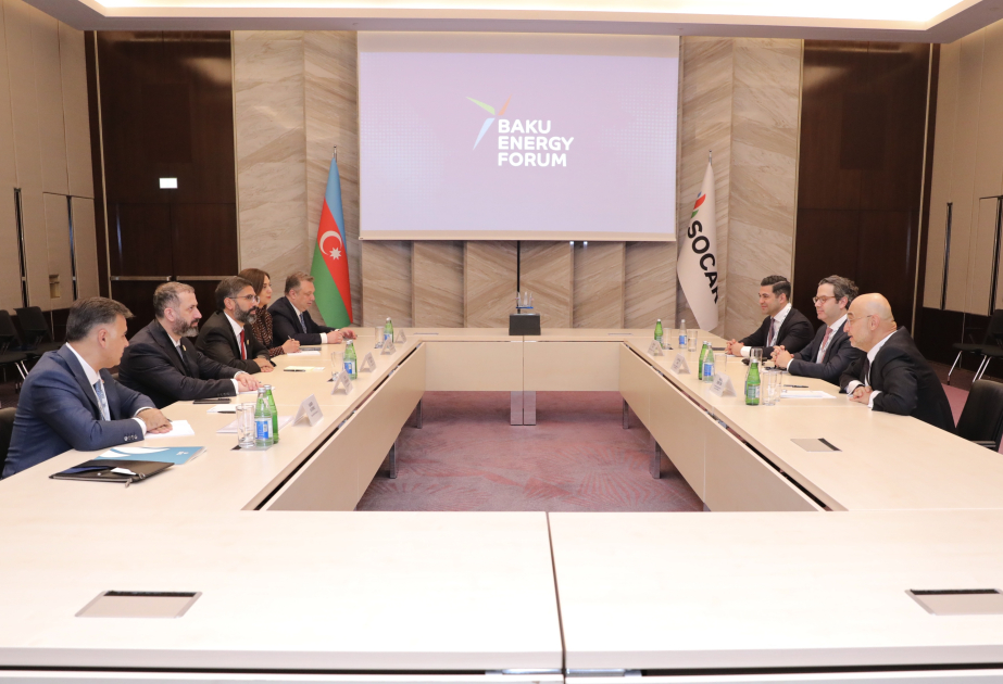 SOCAR-Präsident trifft geschäftsführenden Direktor von Apollo Global Management