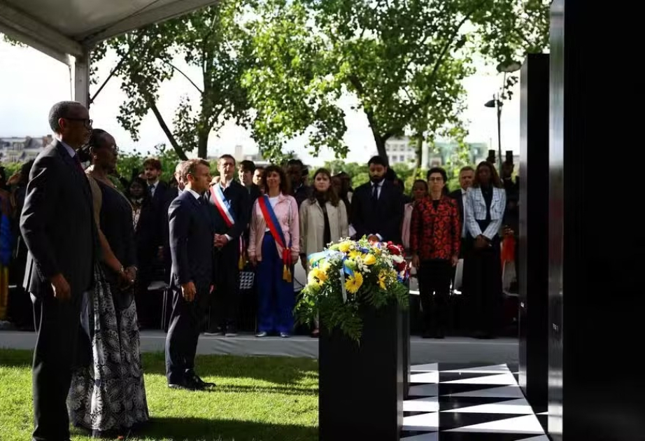 Parisdə tutsilərə qarşı törədilmiş soyqırımı qurbanlarının xatirəsinə həsr olunmuş memorialın açılışı olub