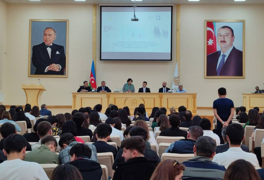 Tələbələr psixoaktiv maddələrin xüsusiyyətləri və insan sağlamlığına vurduğu zərər barədə məlumatlandırılıblar