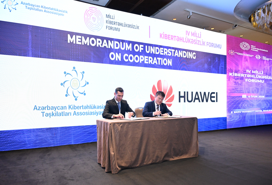 Azerbaijan Cybersecurity Organizations Association and Huawei sign MoU on Cooperation