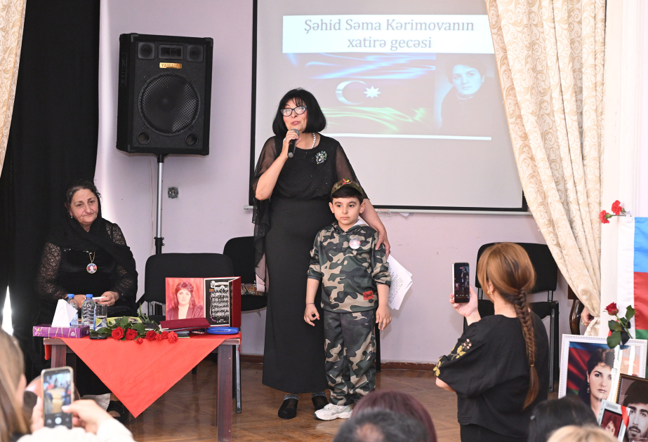 Şəhid Səma Kərimovanın xatirəsi anılıb